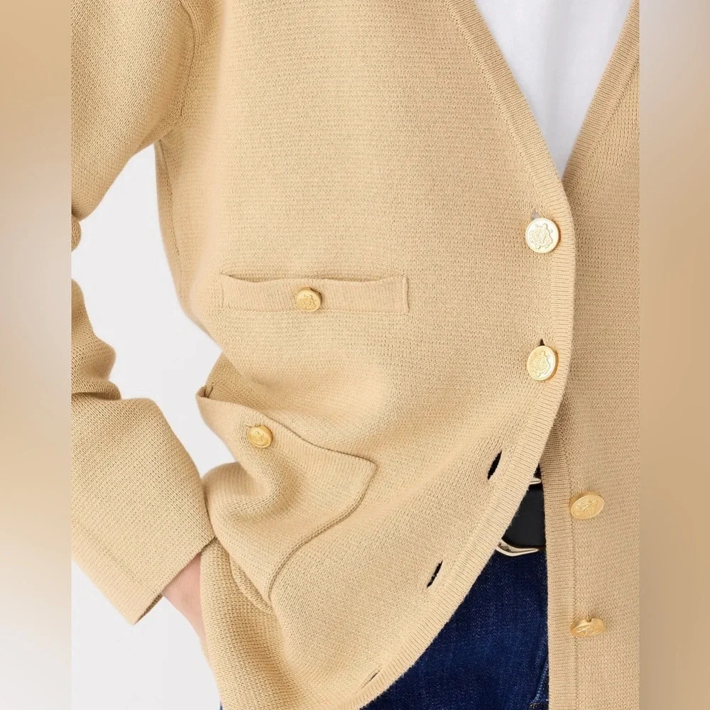 J. Crew Spring 2024 Long V-neck sweater blazer BX466 - Picture 10 of 14